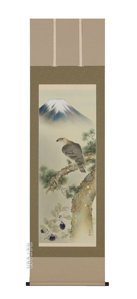 掛け軸／掛軸 一富士二鷹三茄（永田 芳樹）【貨物輸送無料】【代引手数料無料】