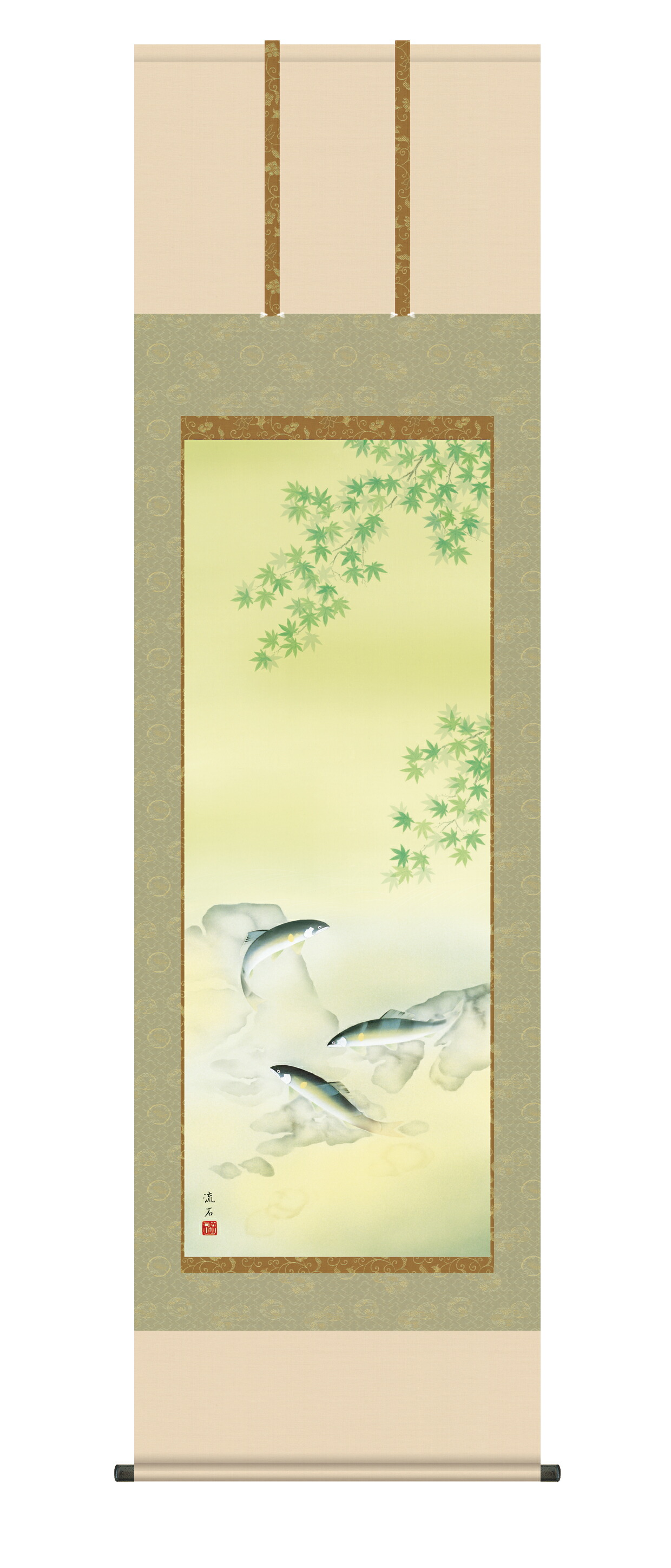 ○掛け軸/鮎 ka-a1431.jpg