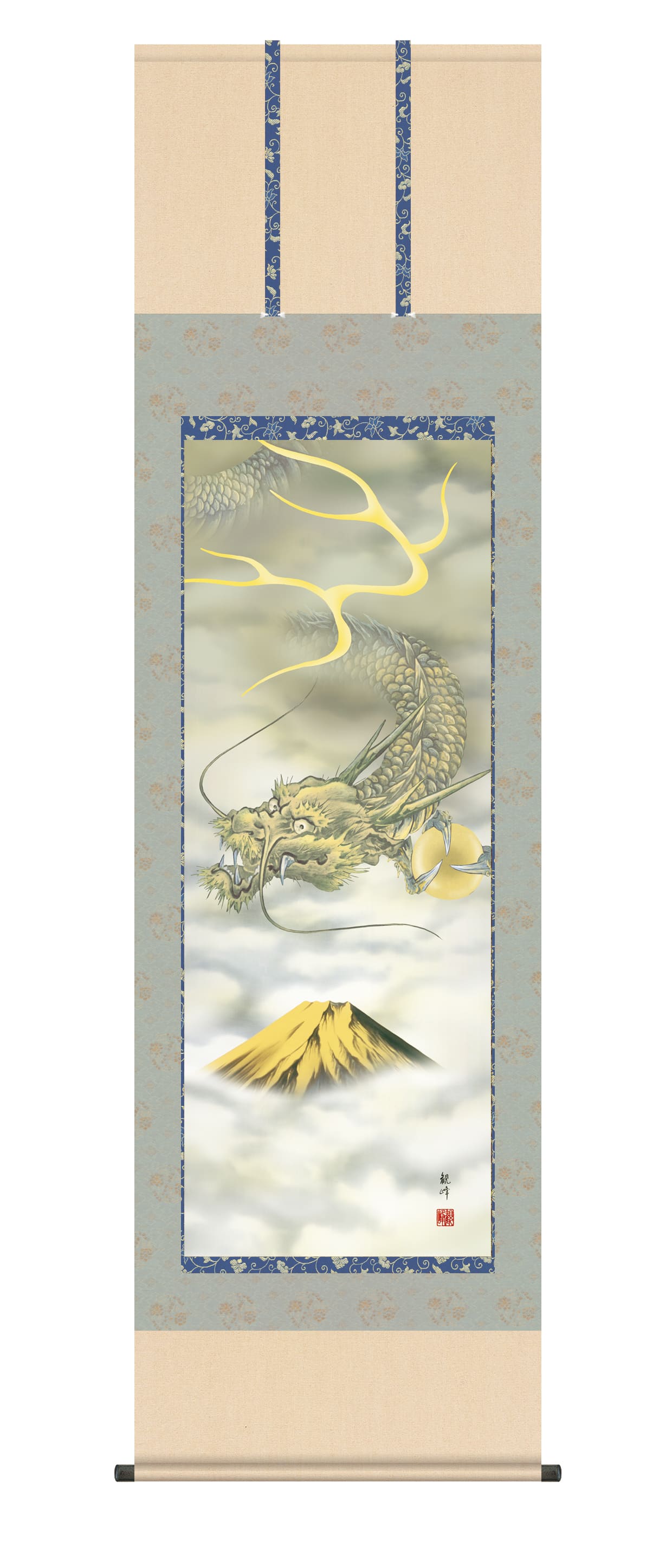 楽天市場】掛け軸 開運金龍 (今井玲豊) （掛軸小物なし） 送料