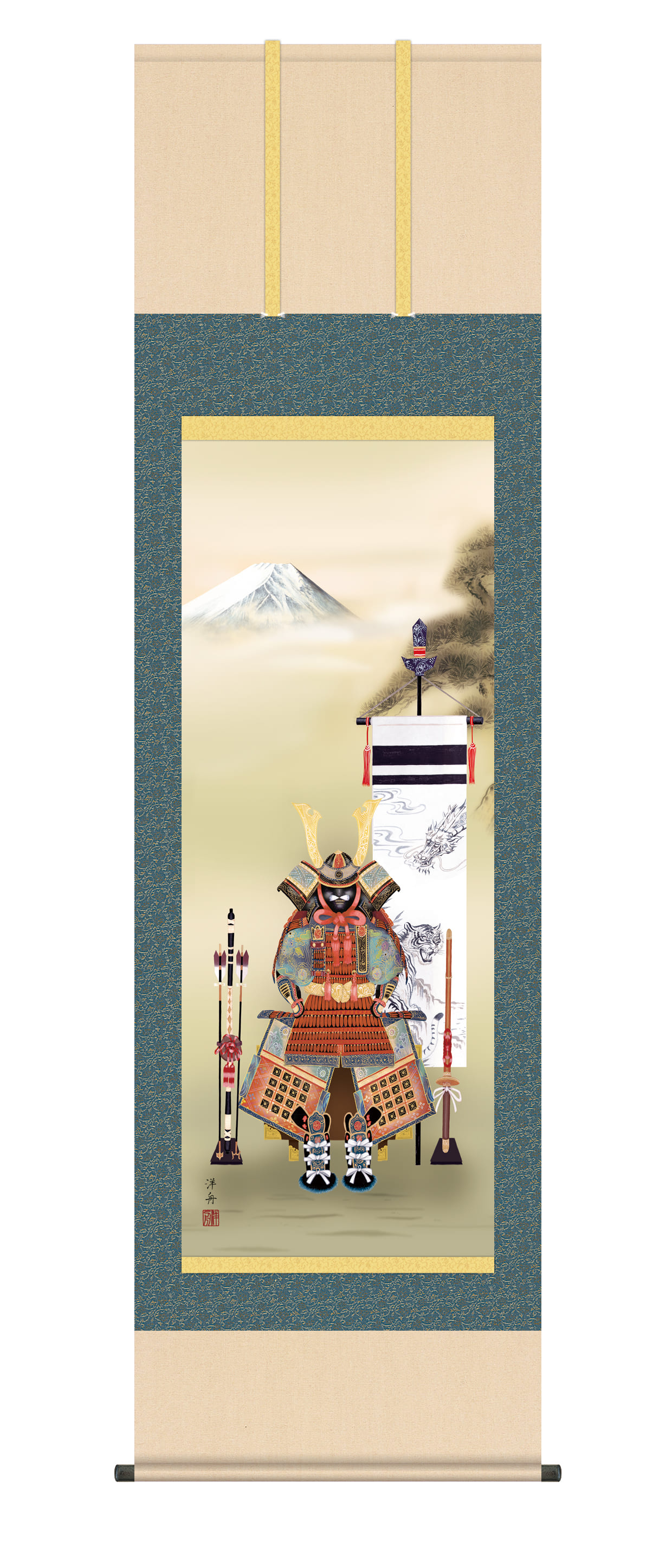 真作/土佐光孚/兜図/カブト図/節句掛軸/祝掛軸/掛軸☆宝船☆AI-397 真作/土佐光孚/兜図/カブト図/節句掛軸/祝掛軸/掛軸☆宝船☆AI