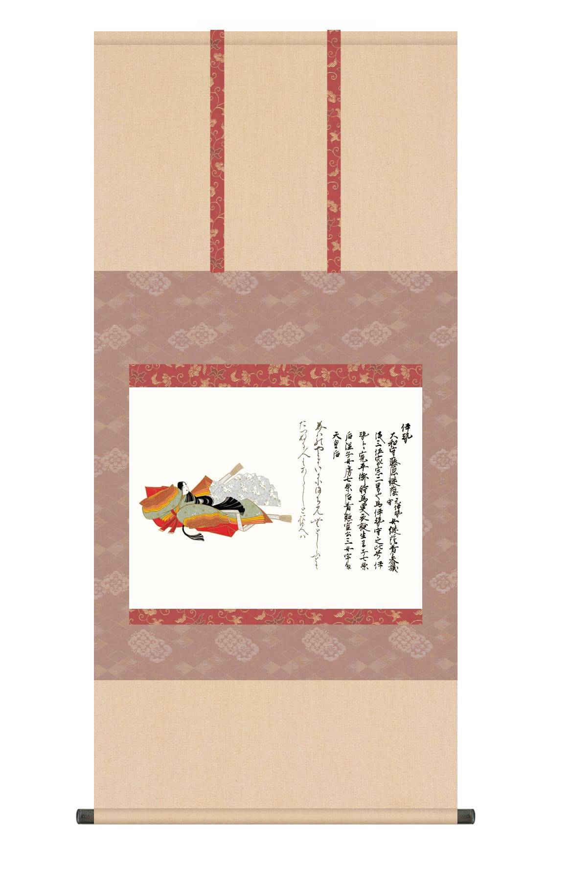 掛け軸(掛軸)【尺五】 伊勢（いせ）（三十六歌仙）【複製】 　名画　複製　日本製　佐竹本　伊勢　いせ　【送料無料】【代引き手数料無料】