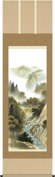 掛け軸／掛軸【秋】 四季賞翫・紅葉錦衣（伊藤　渓山） 【送料無料】【代引き手数料無料】