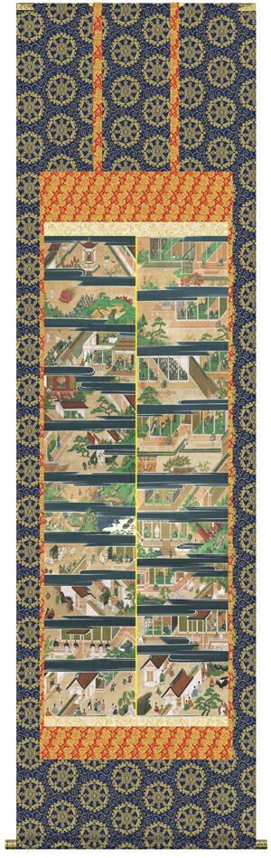 楽天市場】掛け軸 掛軸 仏書画 親鸞聖人御絵伝?新品掛軸（かけじ