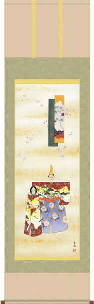 楽天市場】掛け軸 紫式部〜式部雛〜 (西尾香悦) 送料無料 掛軸