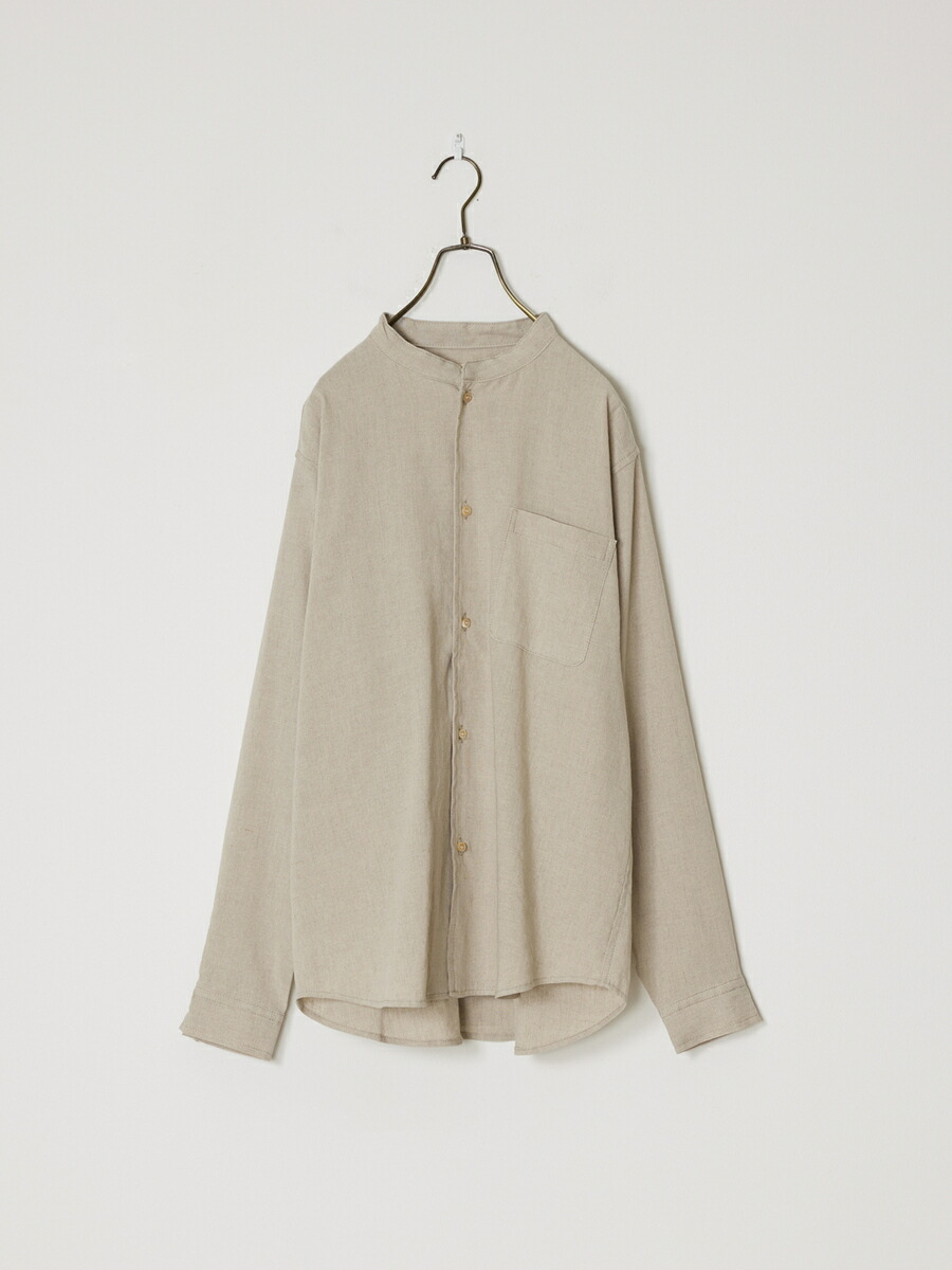 REMI RELIEF ワイドリネンスタンドカラーシャツ レミ浮彫り 23SS RN24329035