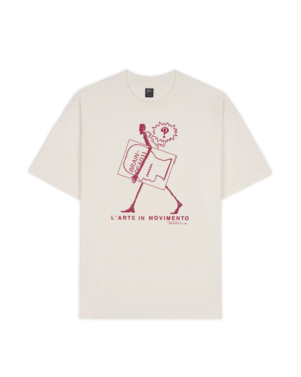 Tシャツ・カットソー BRAIN DEAD Men T Shirts F24T00004079 NATURAL Beige BRAIN DEAD Men T Shirts F24T00004079 NATURAL Beige (BRAIN