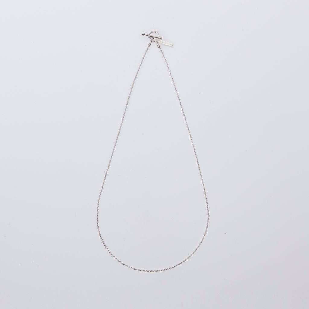 XOLO JEWELRY Tiny French Rope Link Necklace 60cm｜maroon.webstore
