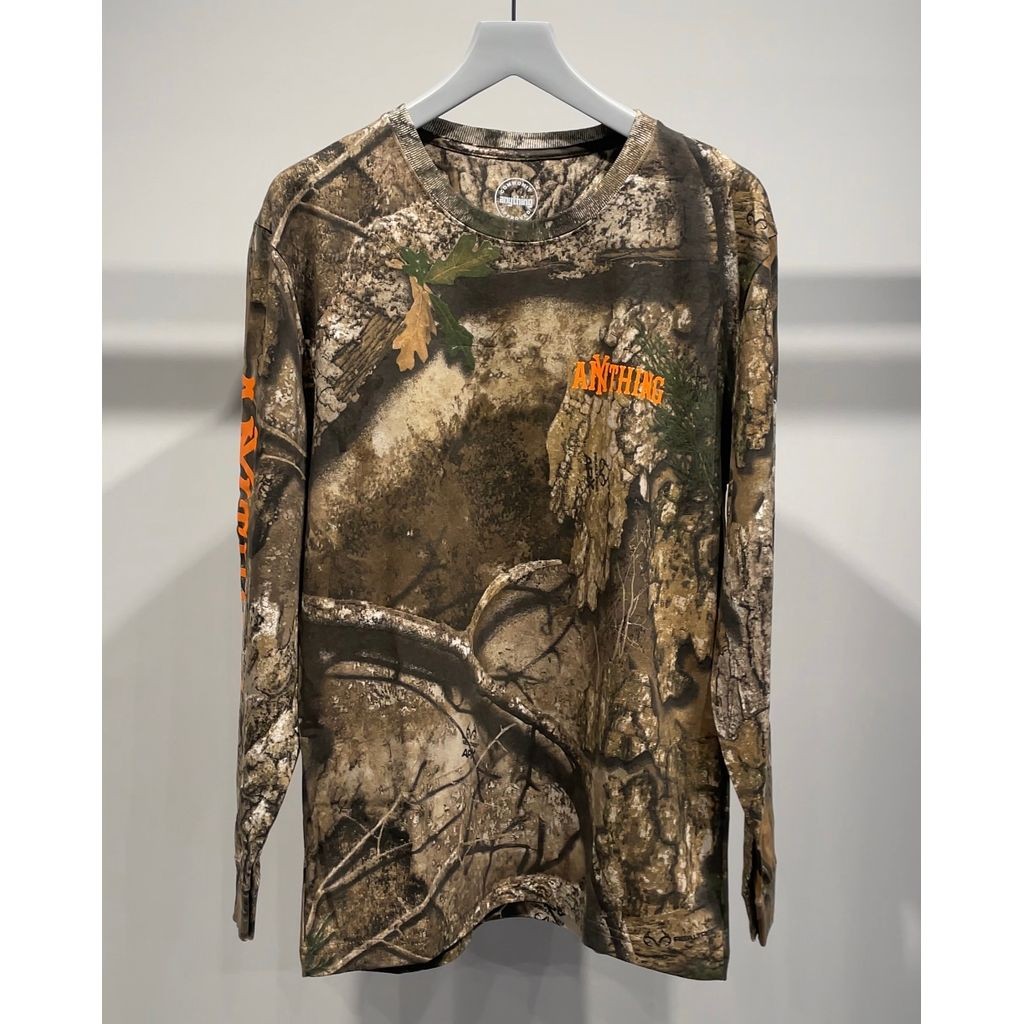 aNYthing NO TRESPASSING L/S T-SHIRTS REAL TREE エニシング
