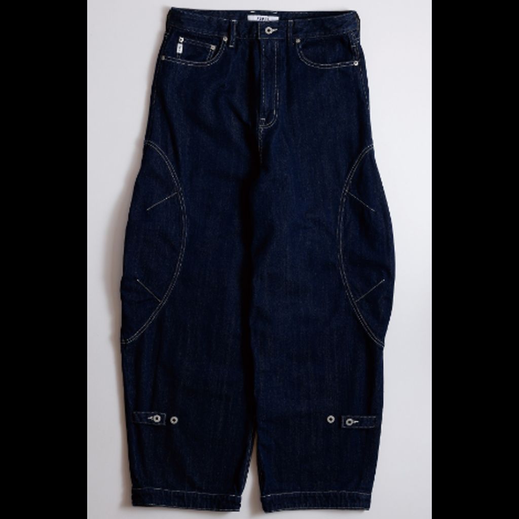 FDMTL FA26PN19R DENIM T-FORM PANTS RINSE|maroon.webstore