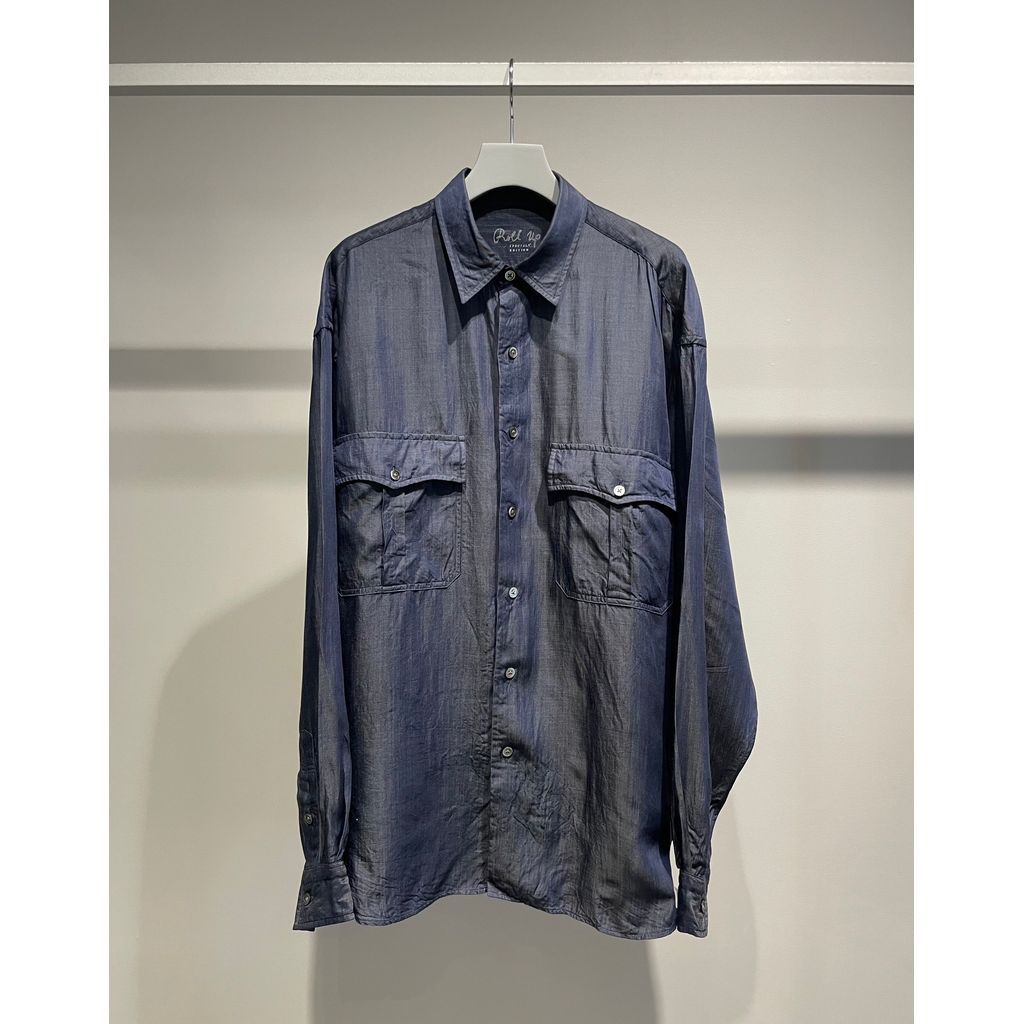 PORTER CLASSIC ROLL UP SOFT CUPRO SHIRT｜maroon.webstore