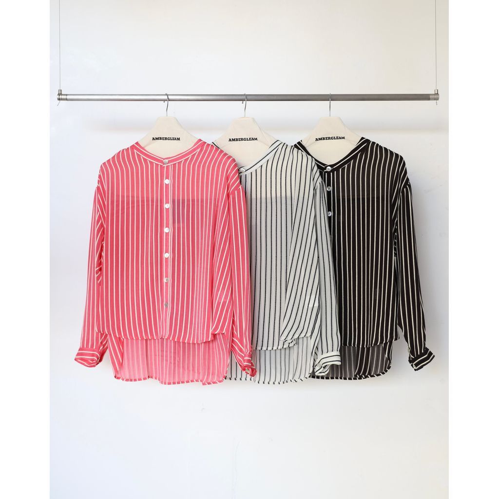 AMBERGLEAM Original Jacquard Blouse｜maroon.webstore