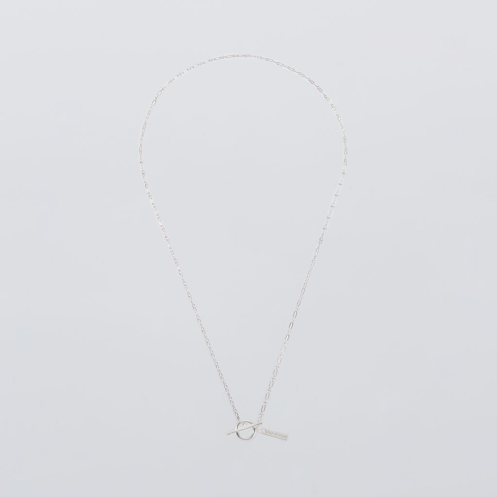 XOLO JEWELRY Oval Solid Link Necklace 2mm 50cm｜maroon.webstore