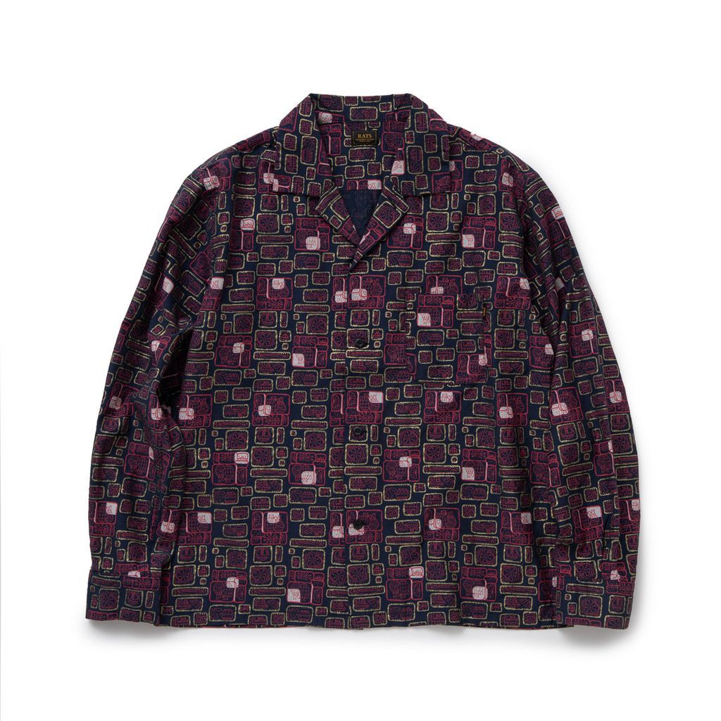 RATS GLITTER ATOMIC SHIRT｜maroon.webstore