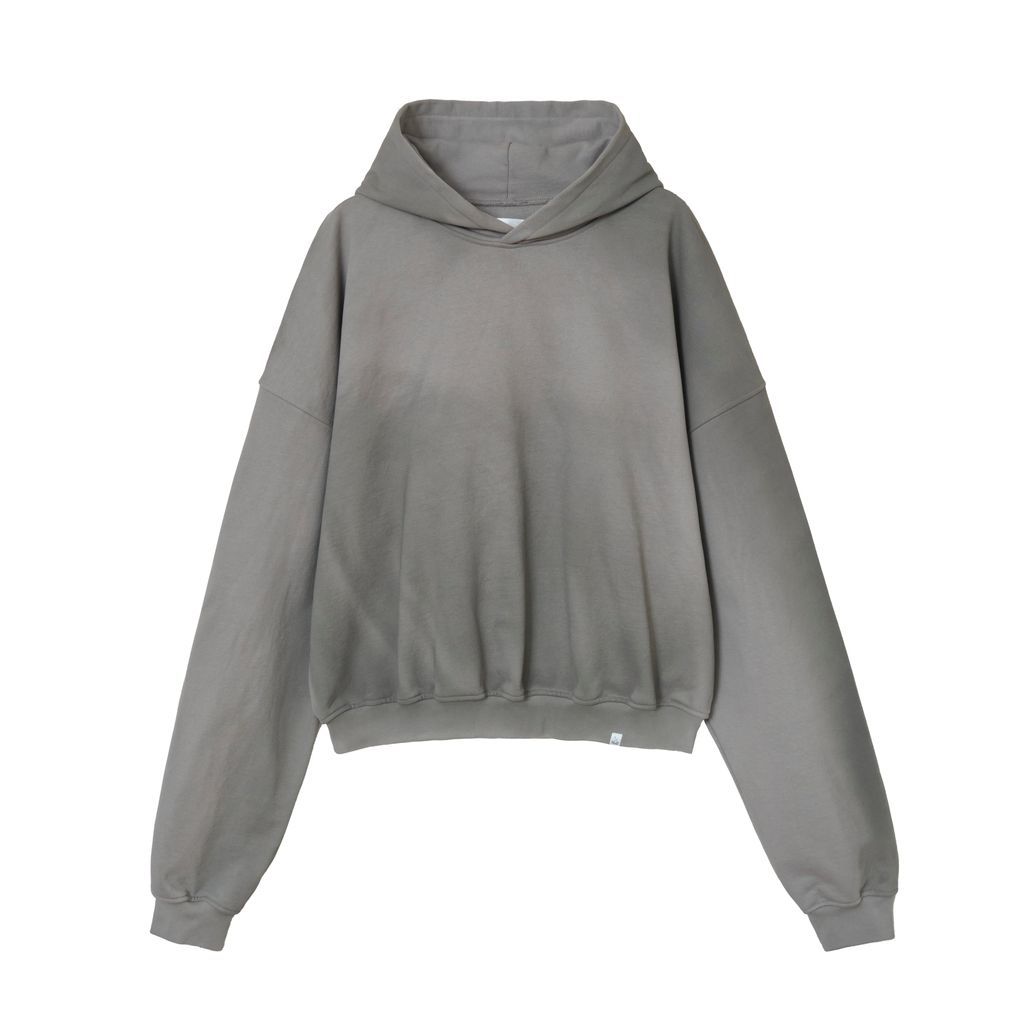 MAGIC STICK 2 Tone Comfort Hoodie (STEEL GREY with SPRAY)｜maroon.webstore