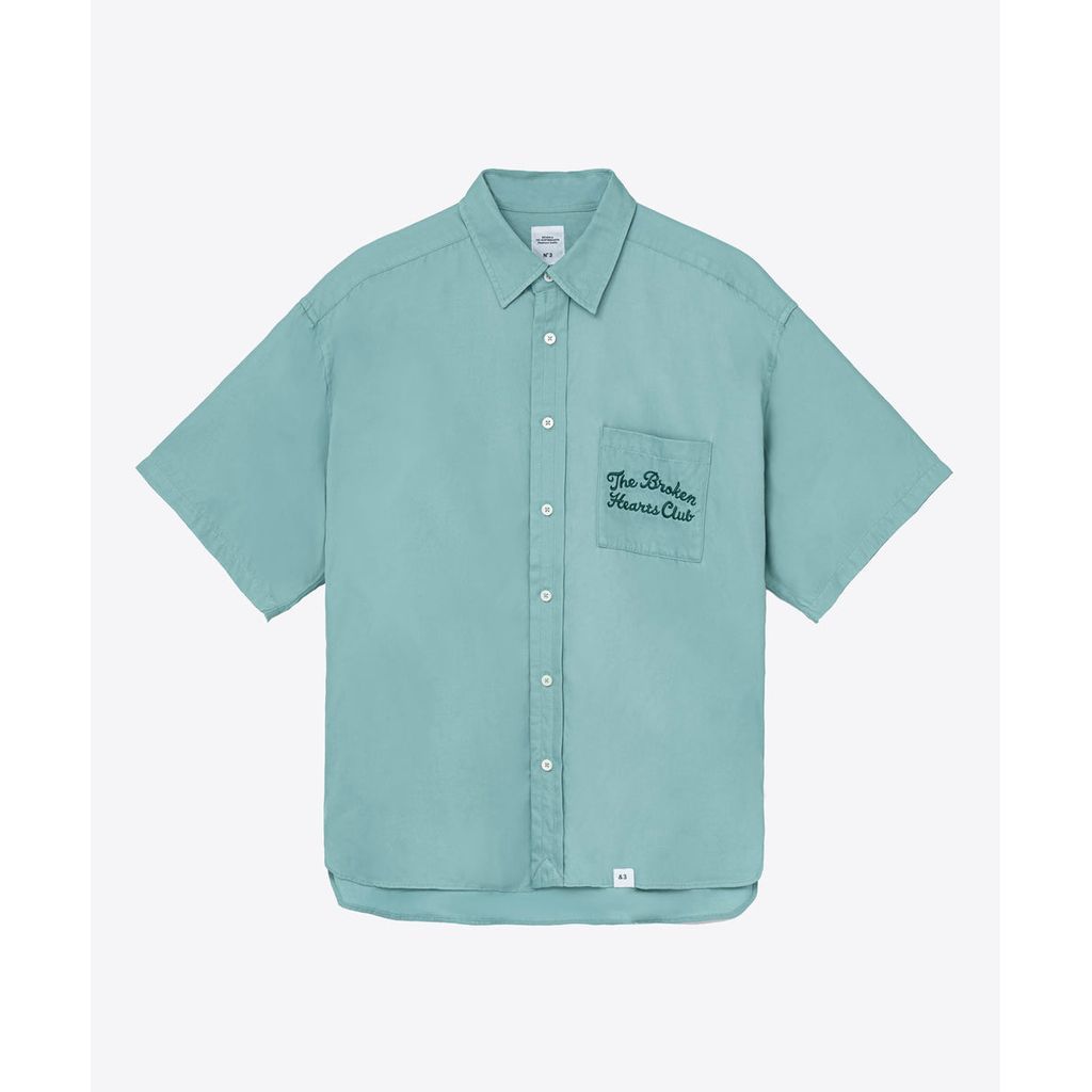 BEDWIN \u0026 THE HEARTBREAKERS S/S EMBROIDERED SHIRT \"BLUNT\"""