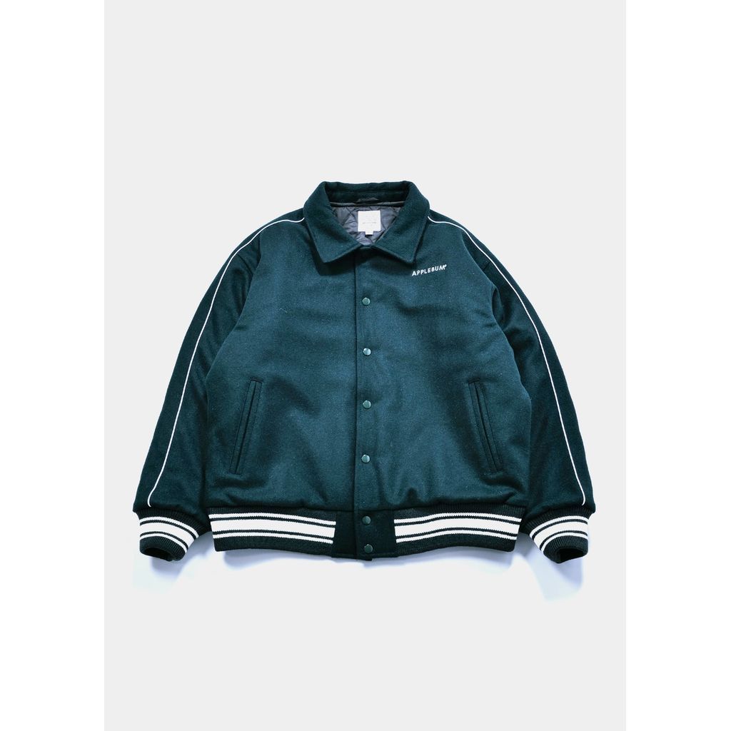 APPLEBUM COLLARED MELTON STADIUM JACKET / 2520604｜maroon.webstore