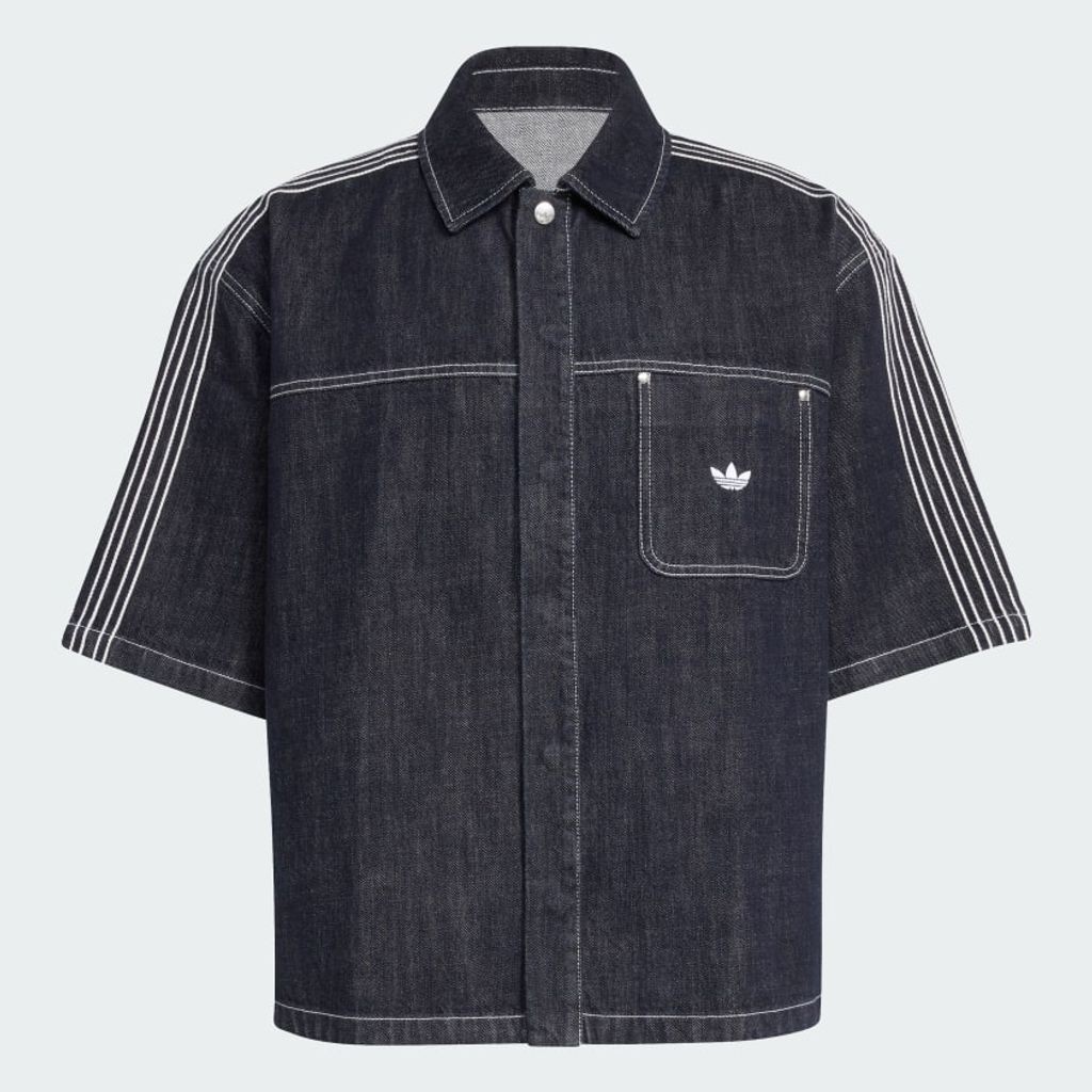 adidas originals オリジナルス ジーンズ半袖細工物 ティーシャツ（Indigo Denim）