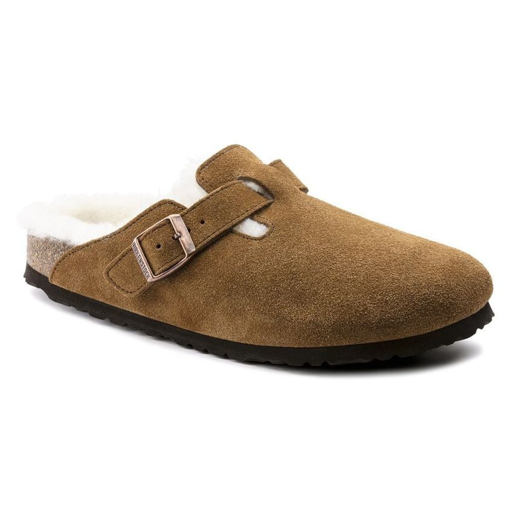 BIRKENSTOCK Boston Shearling 豆の町 シアリング スエードクロスなめし革(Mink)1001141