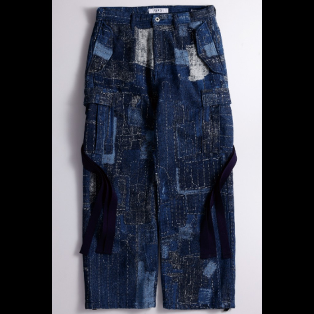【取って置く商いもの】FDMTL FA26PN51JR  BORO JACQUARD CARGO PANTS RINSE