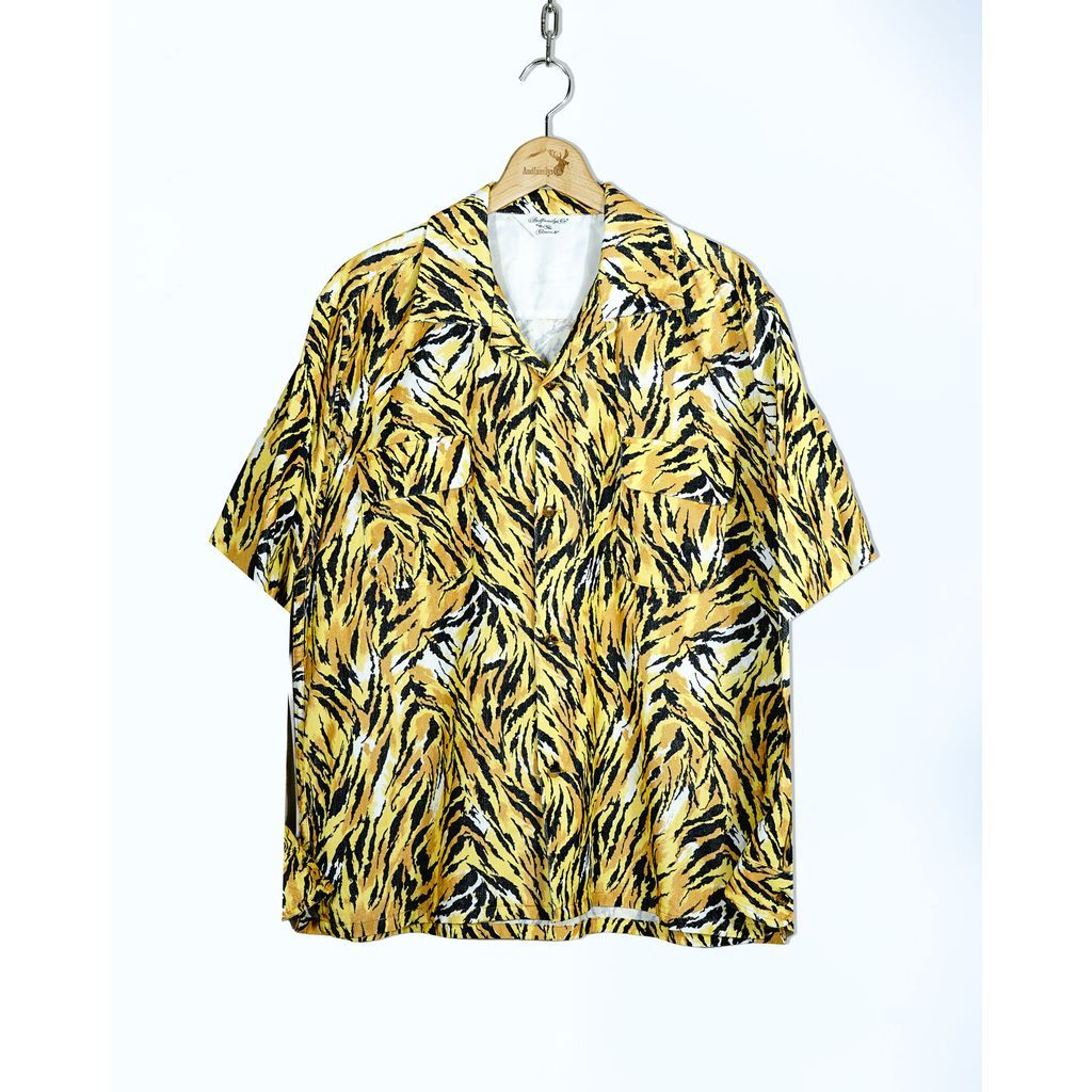 ANDFAMILYS Summer Corduroy Open Shirts - Original Tiger -|maroon.webstore