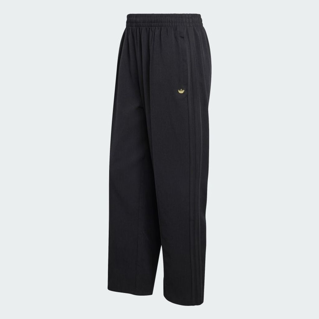 adidas Originals ファイヤーバード 濫りがわしい ピン縞模様 貨物自動車ズボン下（BLACK）