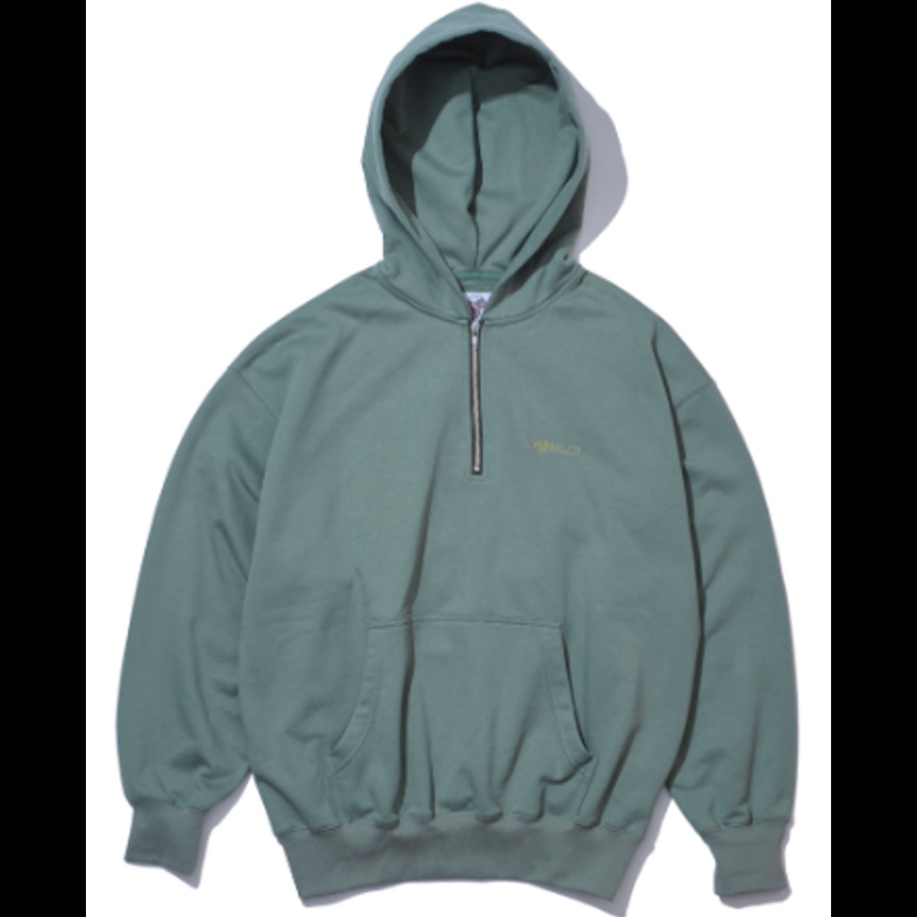 SAYHELLO Slap Logo Harf-Zip Hoodie