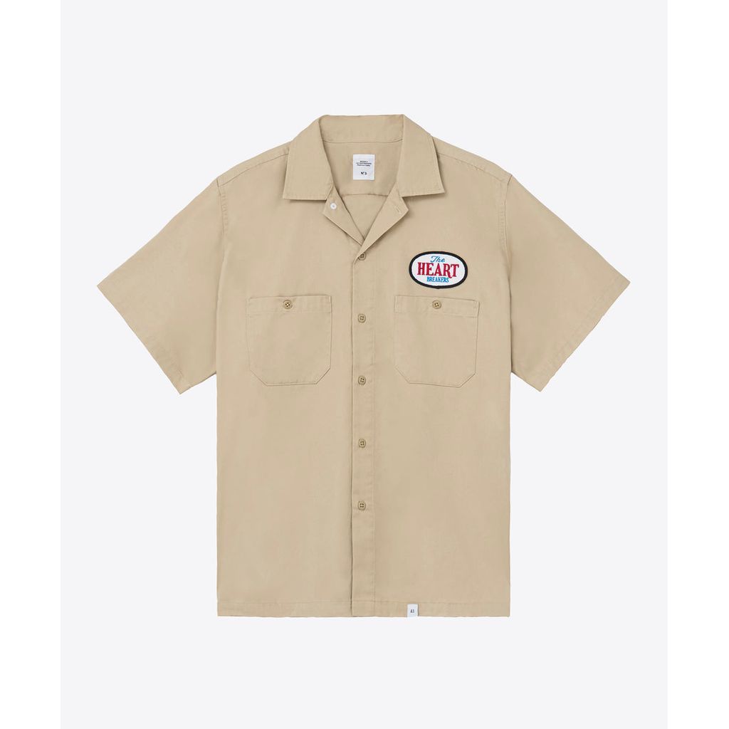 BEDWIN & THE HEARTBREAKERS S/S WORK SHIRT "BOB"|maroon.webstore