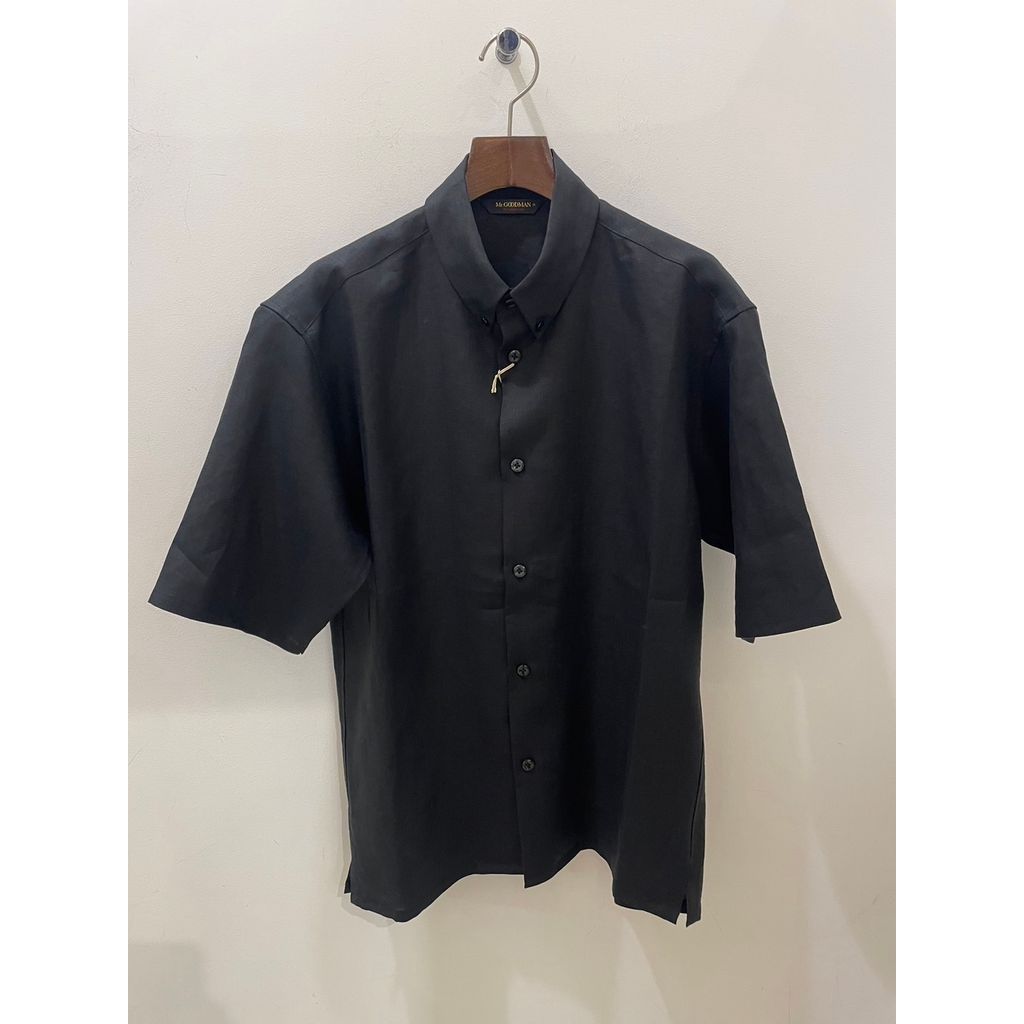 ANDFAMILYS Linen B.D. Shirts S/S|maroon.webstore