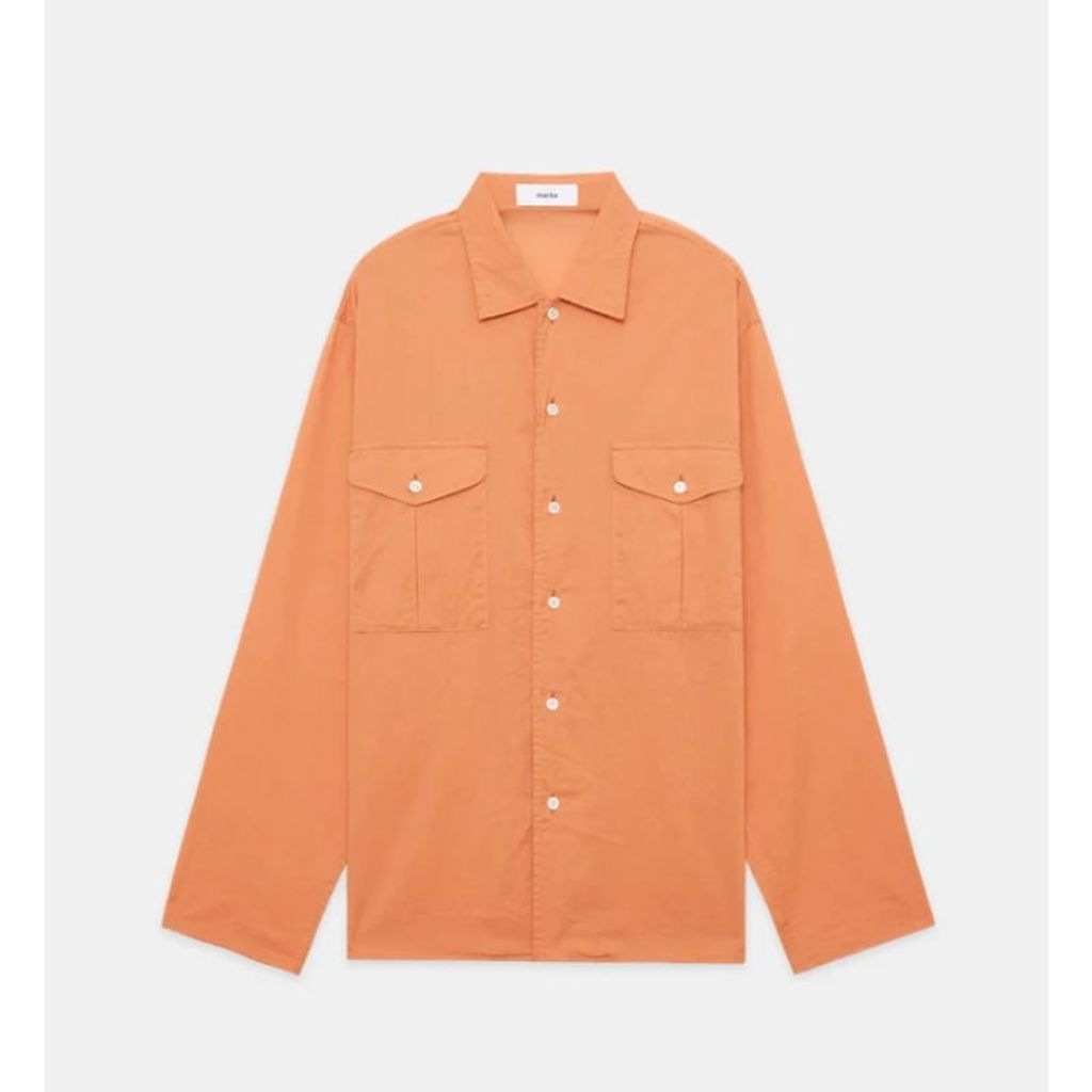 MARKA ORGANIC COTTON LOAN OFFICER SHIRT|maroon.webstore