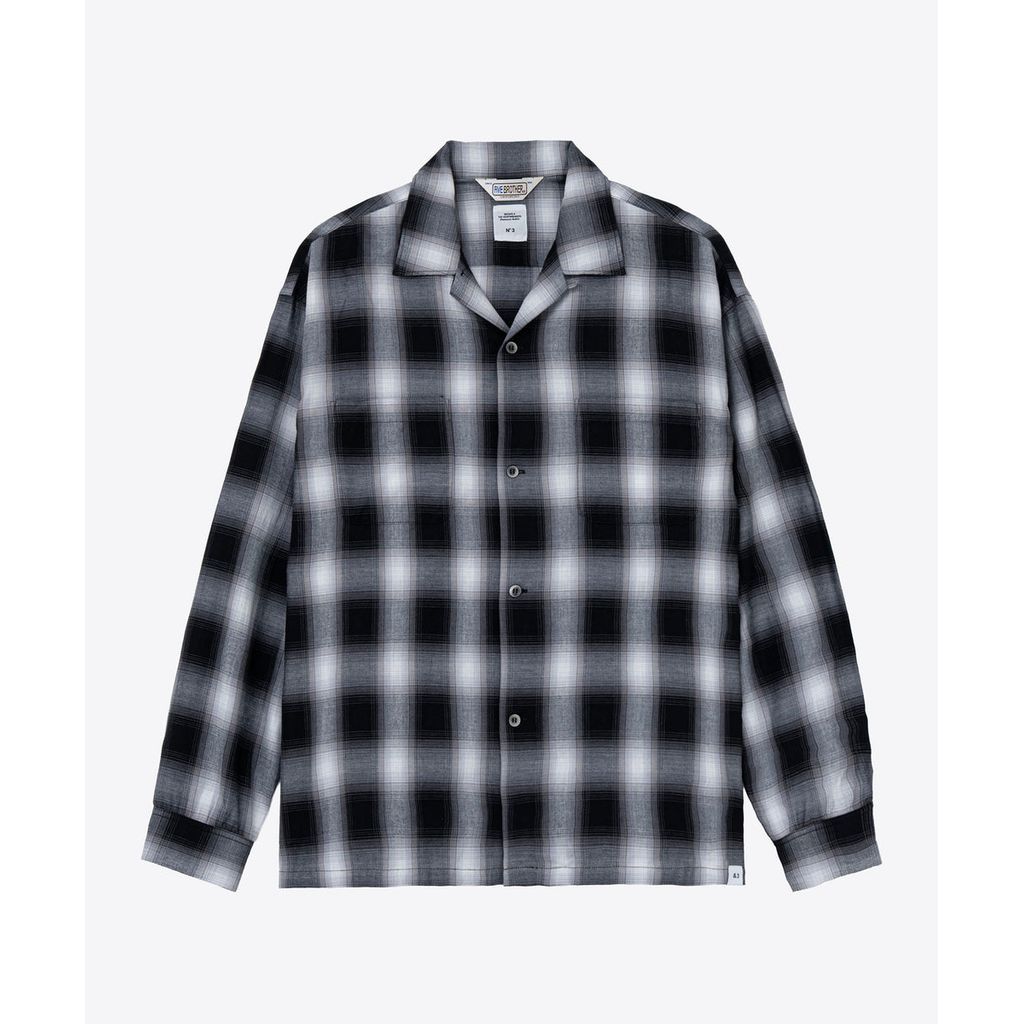 BEDWIN & THE HEARTBREAKERS FIVE BROTER Ex. L/S CHECK SHIRT "VIN"｜maroon.webstore
