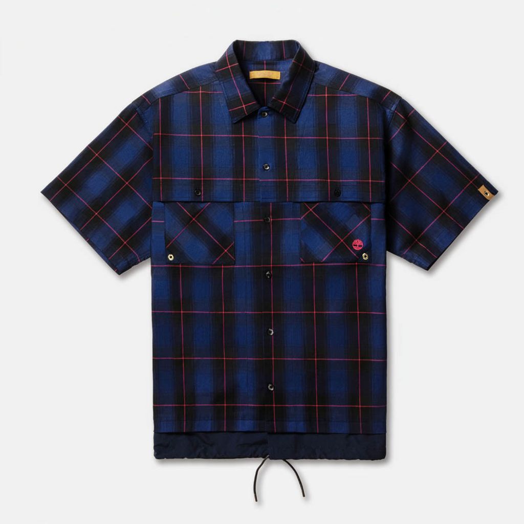 Timberland TOKYO DESIGN COLLECTIVE オールジェンダー 半袖 プレイド シャツ｜maroon.webstore