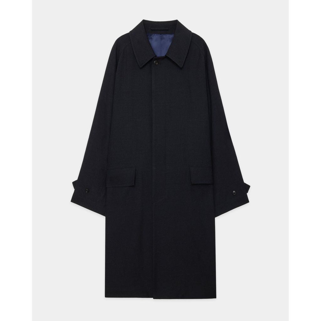 marka Tumbled Wool Serge Raglan Sleeve Coat