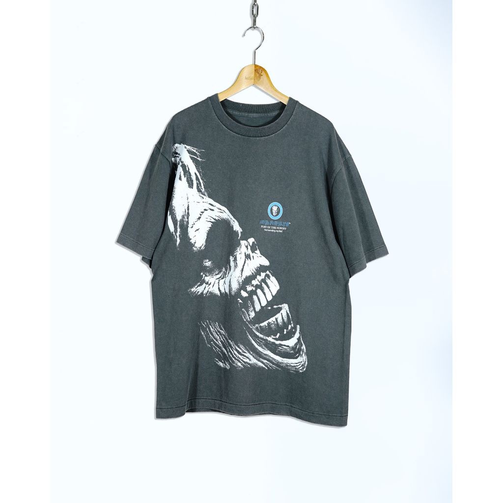 ANDFAMILYS Pigment Dye Tee - Monster A -｜maroon.webstore
