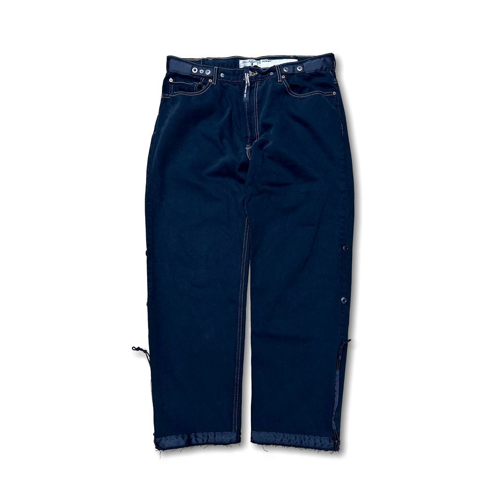 POLIQUANT THE DEFORMED ADJUSTABLE THRIFTING DENIM 550 [FIGURE DYEING] ｜maroon.webstore