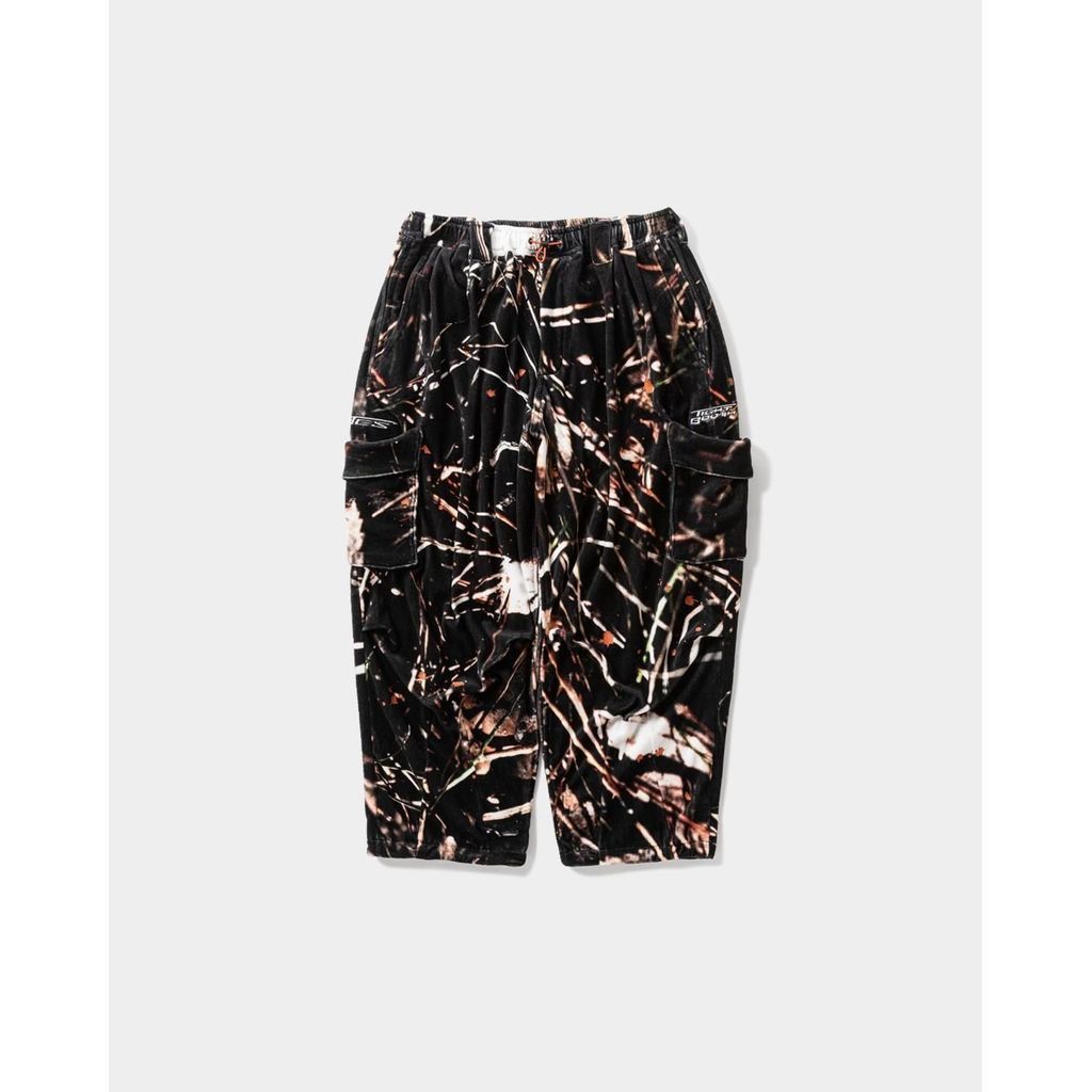 TIGHTBOOTH TACTICAL VELOUR CAMO BALLOON PANTS - TIGHTBOOTH x BES｜maroon.webstore