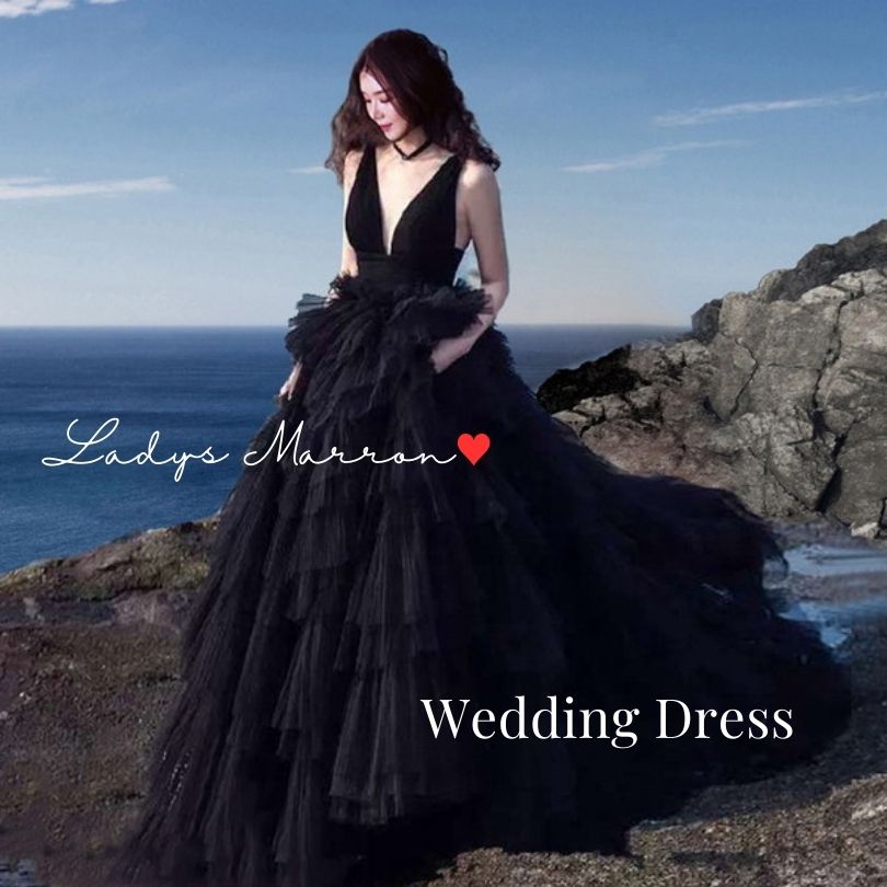 楽天市場】ウェディングドレス Aライン 黒 前撮り ドレス ブラック