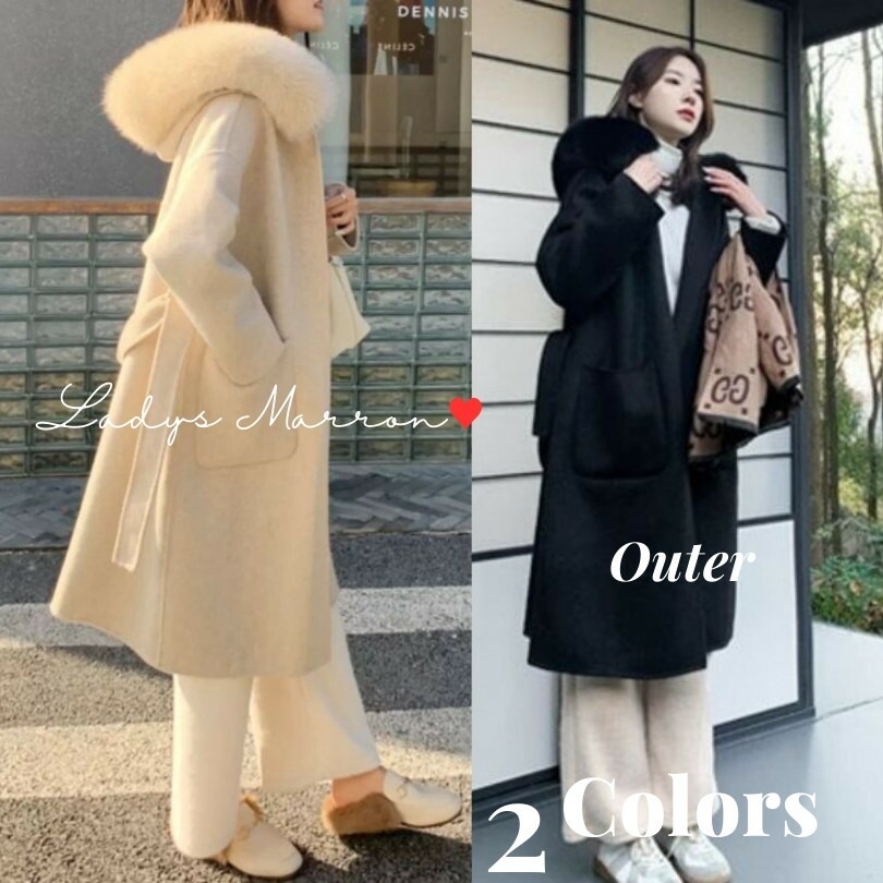 高級感✨バーバリー ロングコート アイボリー フォックスファー ベルト 38 M 高級感✨バーバリー ロングコート アイボリー フォックスファー