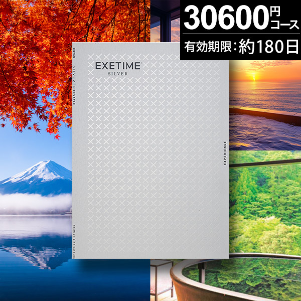 ギフトカタログ　EXETIME 旅行 カタログギフト EXETIME（エグゼタイム） SILVER 送料無料 旅行