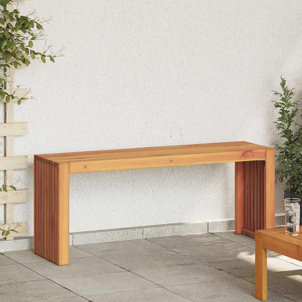 vidaXL ベンチ オイルナチュラル 110 x 30 x 45 cm 無垢のティークウッド|BONATHIA