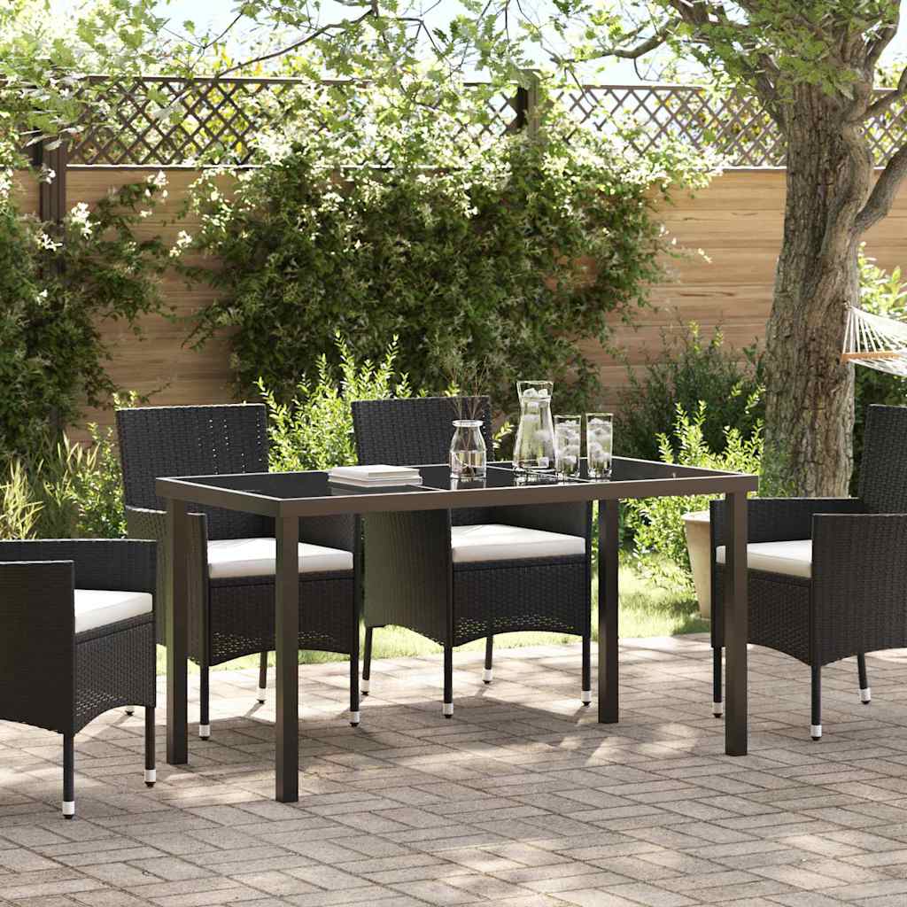 vidaXL ガーデンテーブル ブラック 140 x 70 x 73 cm metal｜BONATHIA 13,853円