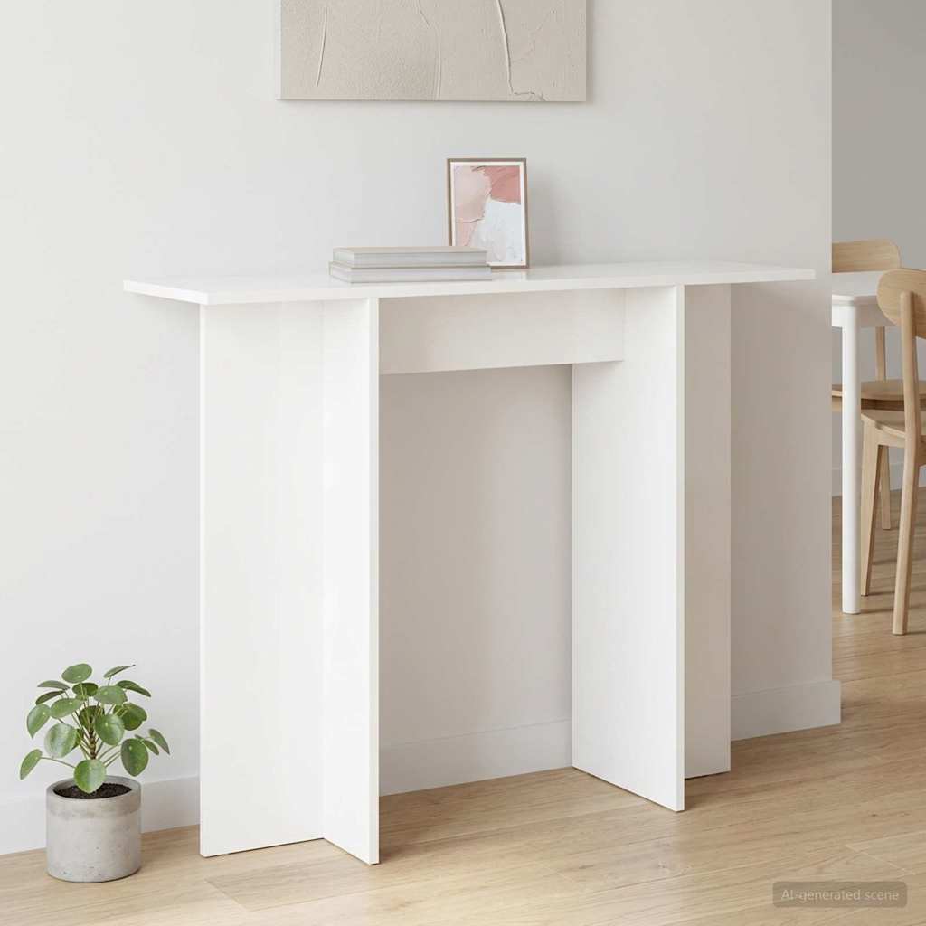vidaXL コンソール テーブル ホワイト 100 x 30 x 75 cm エンジニアードウッド｜BONATHIA