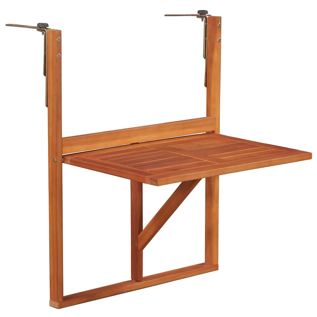 vidaXL 吊り下げバルコニーテーブル 64.5x44x80cm アカシア無垢材|BONATHIA