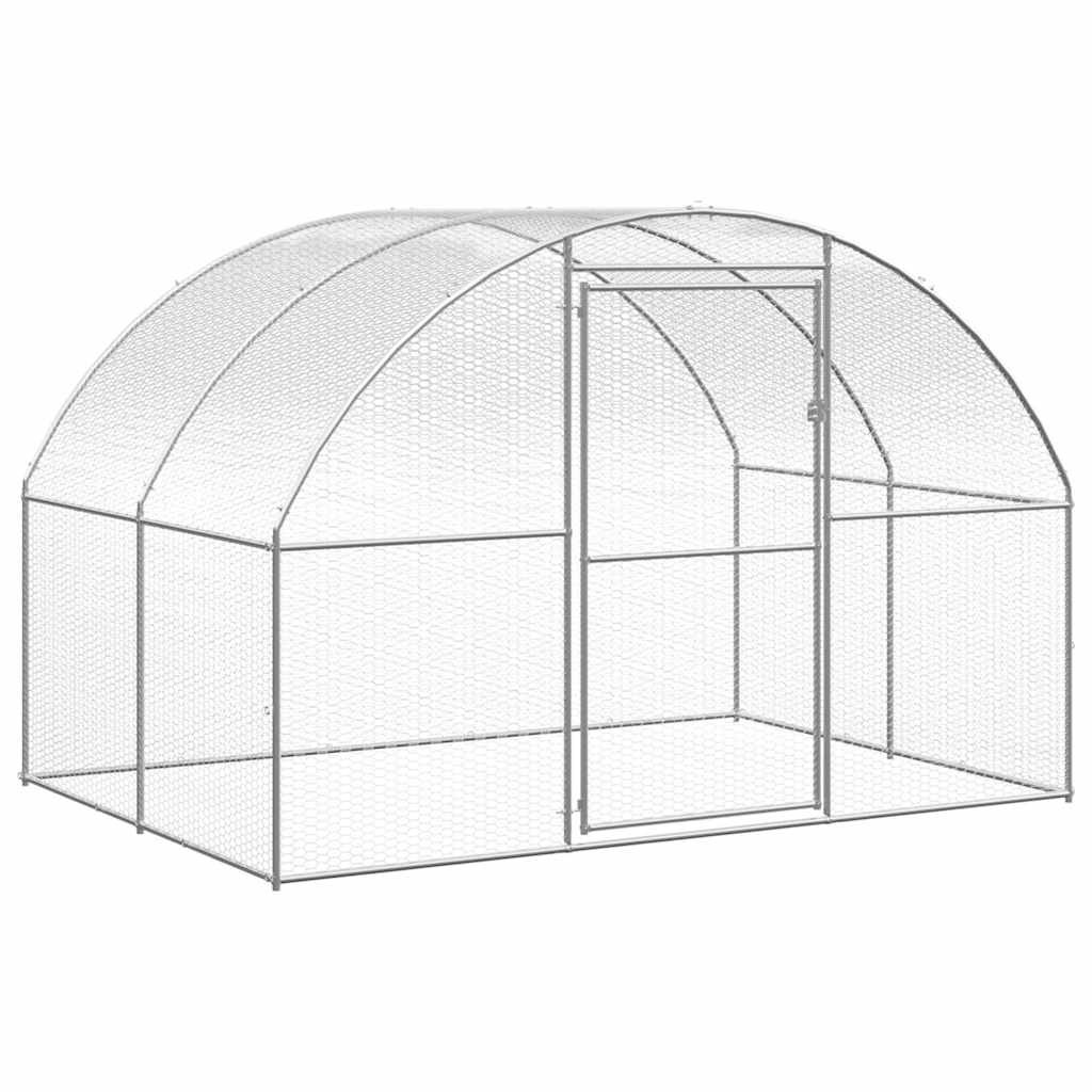 vidaXL 屋外鶏小屋 3x2x2 m 亜鉛メッキ鋼製｜BONATHIA