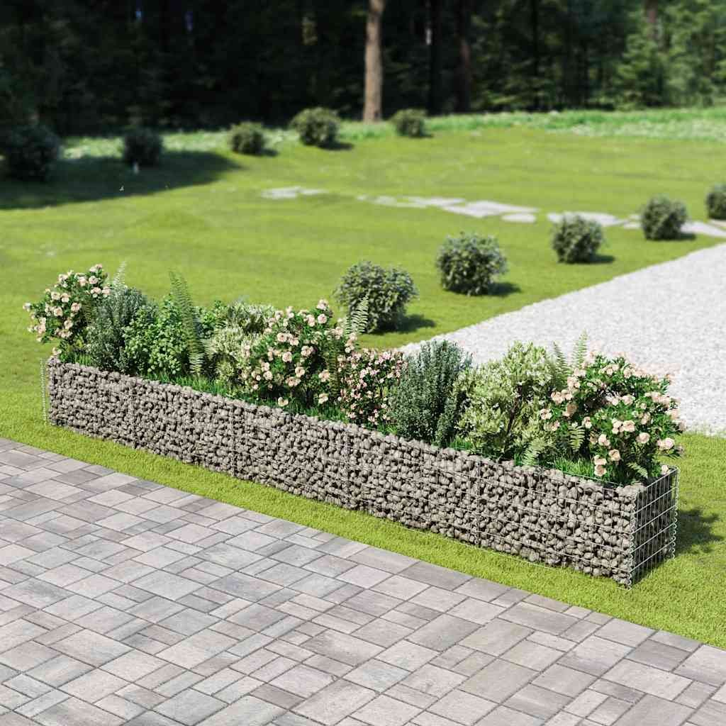 vidaXL カビオン レイズドベッド 亜鉛メッキ鋼製 450x50x50cm｜BONATHIA