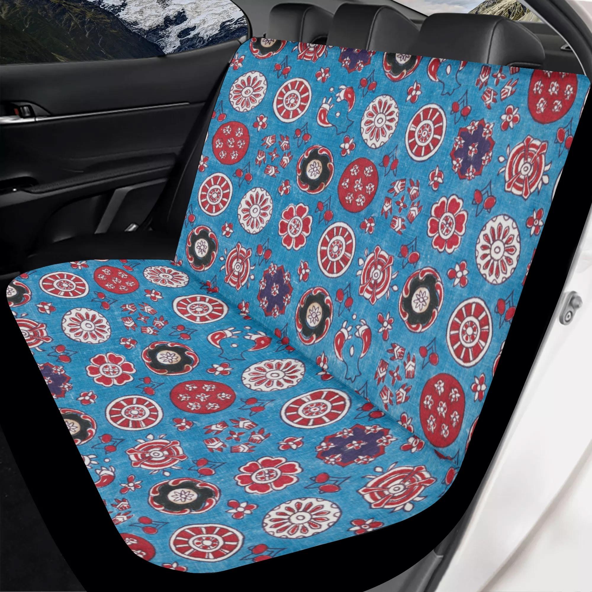 Dreaweet フローラルパイナップルカーシートカバー 女性用 トロピカルプルメリアフラワー 自動車フロントシートプロテクター 車 セダン トラック用