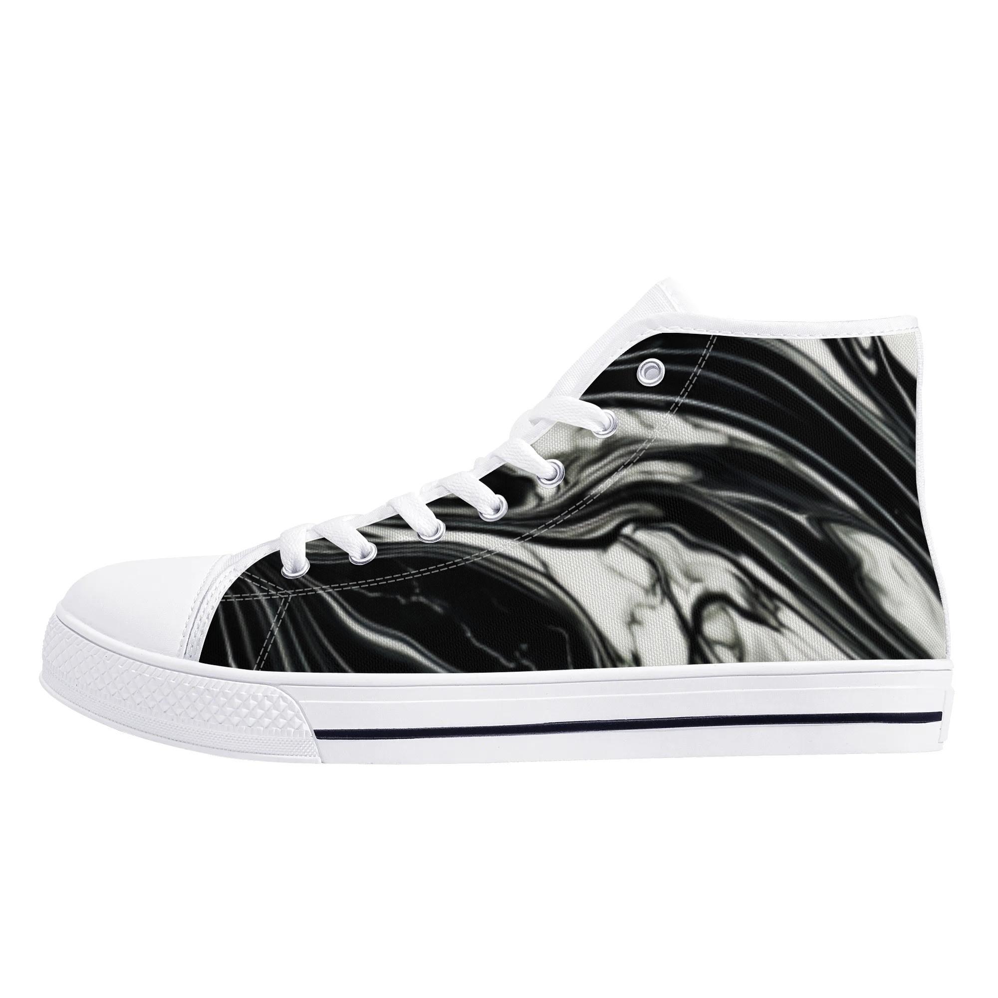 お得なクーポン 送料無料 BLOSSOM pattern #2 high cut sneaker ハイカットスニーカー メンズ レディース シューズ アート マーブル ★★★