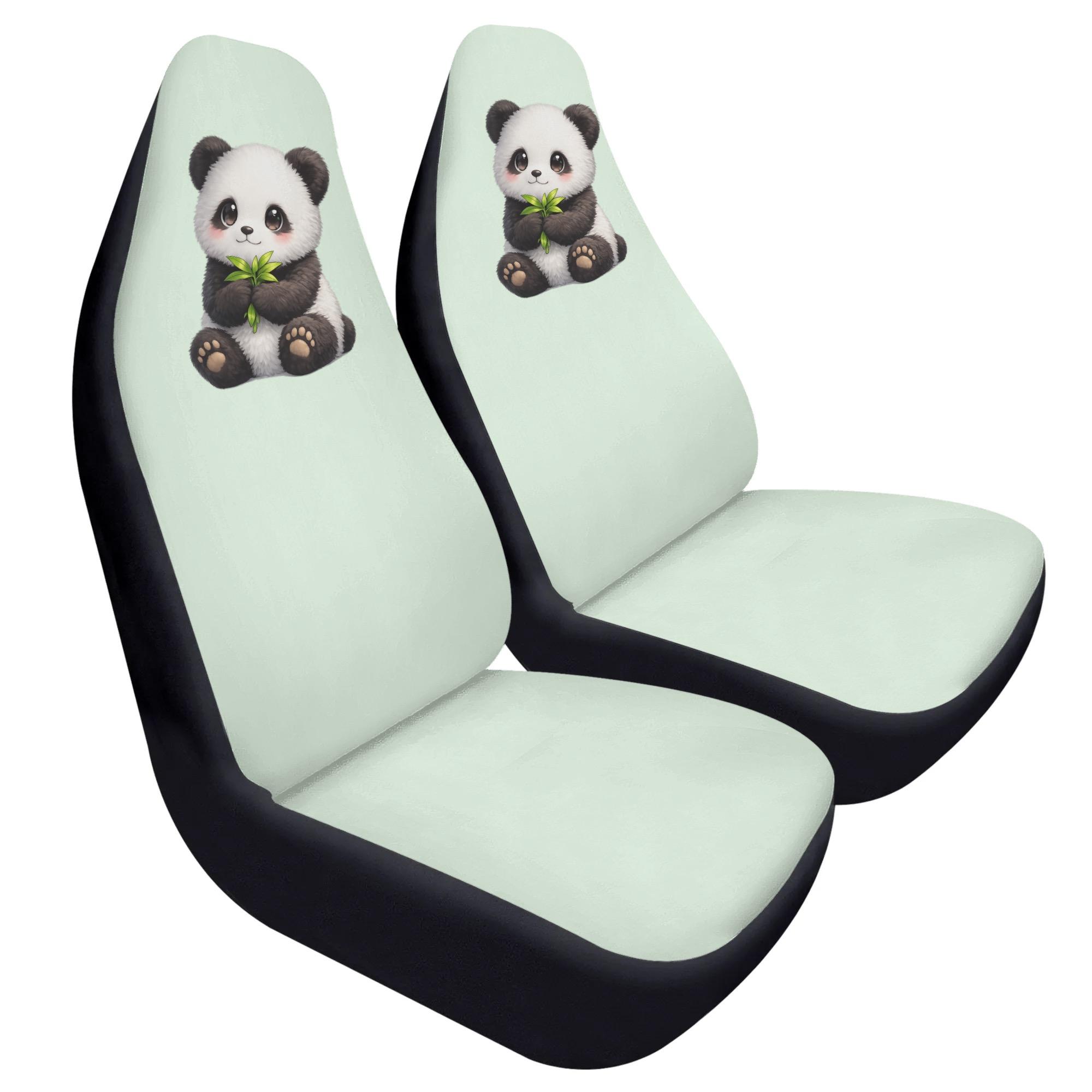 お得なクーポン 送料無料 lovelyパンダ(ソフトカーシートカバー) ソフトカーシートカバー ユニセックス ホームデコレーション 動物 カーグッズ グリーン 生き物 パンダ キャラクター cut