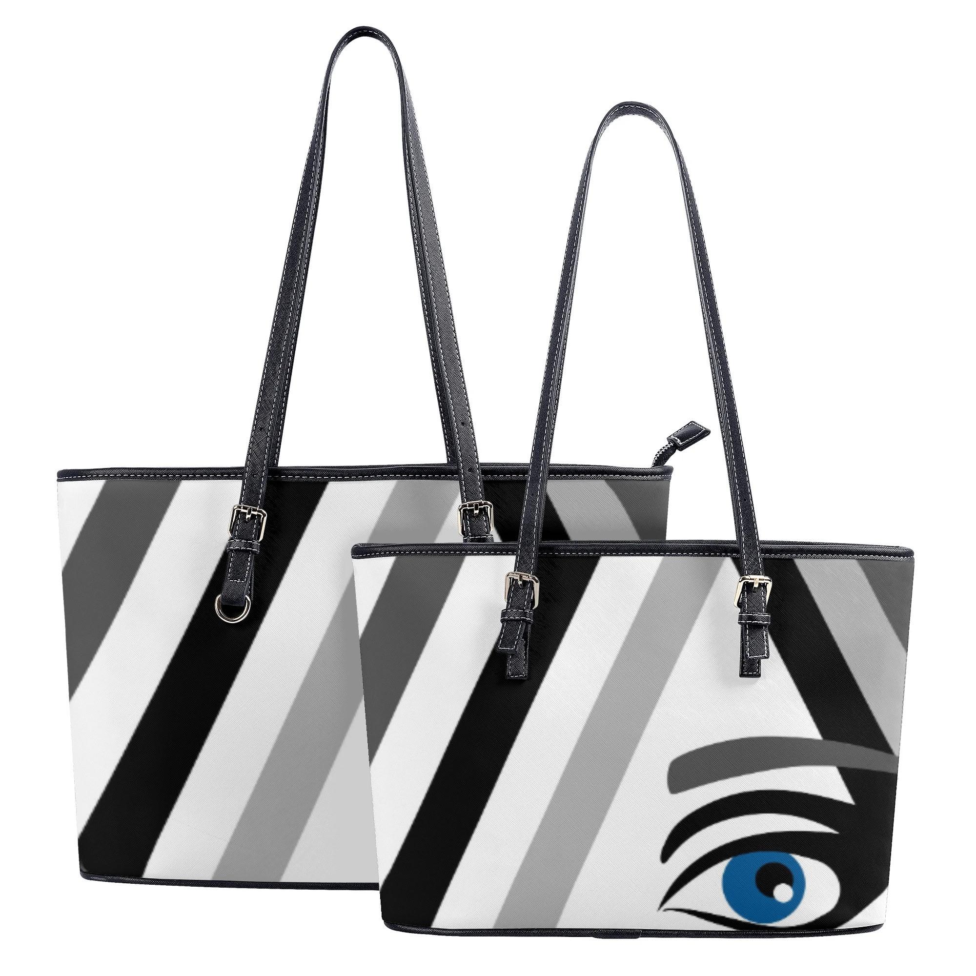 お得なクーポン 送料無料 Ligne de cheveux 009 Tote Bag レザートートバッグ レディース バッグ アート 草間彌生 村上隆 ロッカクアヤコ 井田幸昌 TERUMA ★★★｜BONATHIA