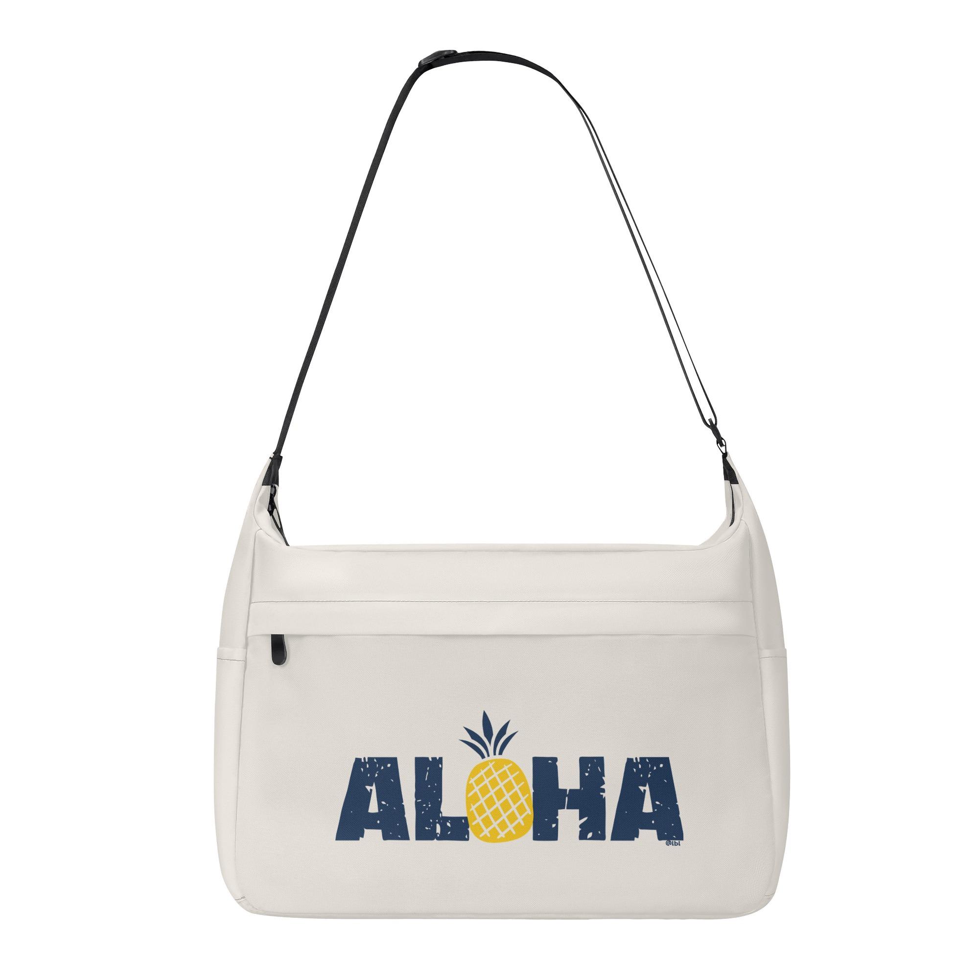 お得なクーポン 送料無料 ALOHA Pineapple(ショルダーバッグ) ショルダーバッグ ユニセックス バッグ 全て #ALOHA #アロハ #パイナップル #サマーデザイン #南国 #リゾート #ロゴデザイン