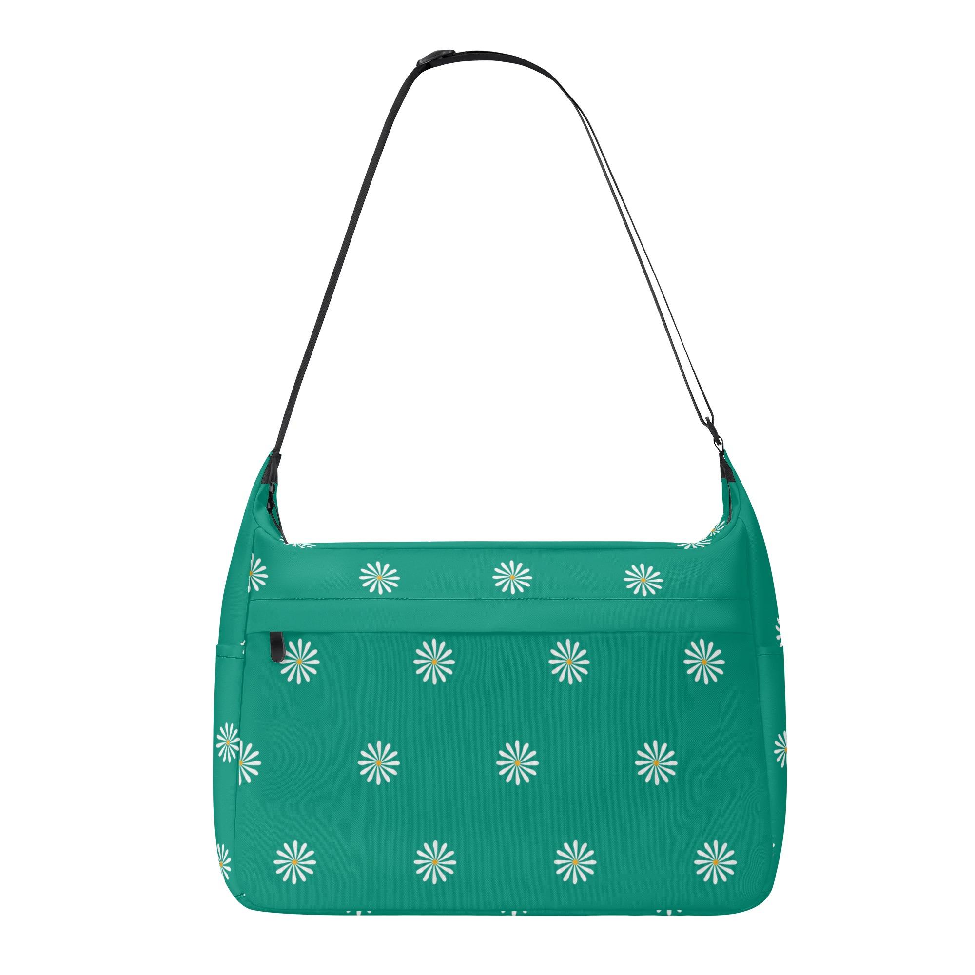 お得なクーポン 送料無料 Daisy Garden【green】(ショルダーバッグ) ショルダーバッグ ユニセックス バッグ 全て #マーガレット #花柄 #小花柄 #ナチュラル #北欧風 #シンプル lbl ★★★